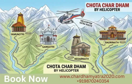 Chardham Helicopter Booking and Route