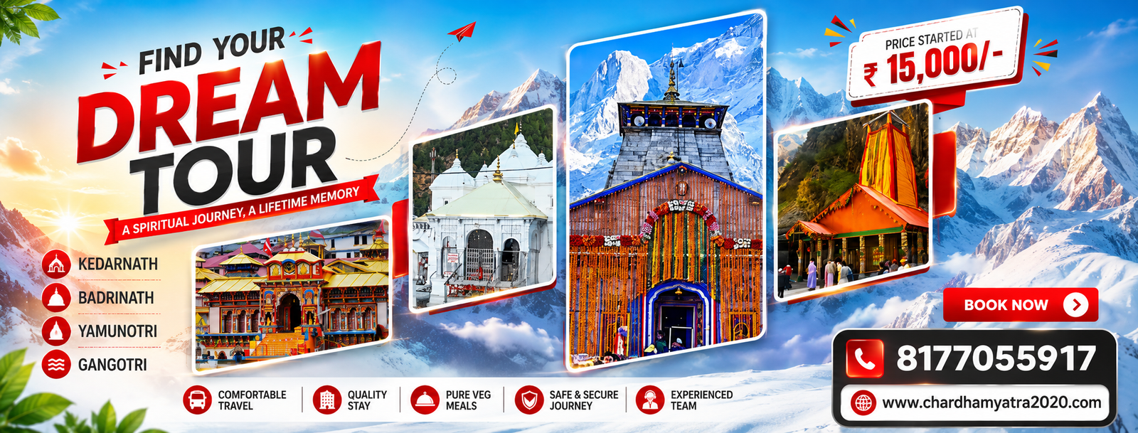 Chardham Yatra Packages CHAR DHAM YATRA